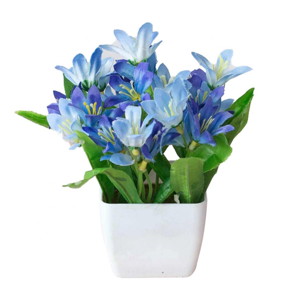 15cm Artificial Lily Flower Pl - Bonsai Garden Cafe ulasan dan harga