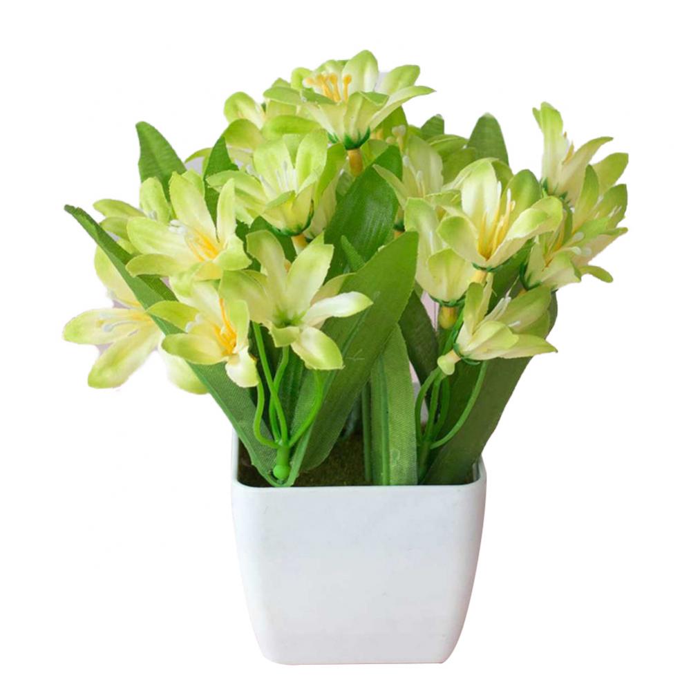 15cm Artificial Lily Flower Pl - Bonsai Garden Cafe ulasan dan harga