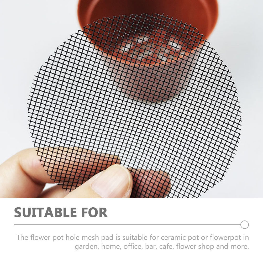 50Pcs Flower Pot Hole Mesh Pad - Bonsai Garden Cafe ulasan dan harga