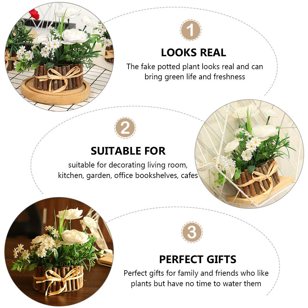 1Pcs Realistic Artificial Tea  - Bonsai Garden Cafe ulasan dan harga