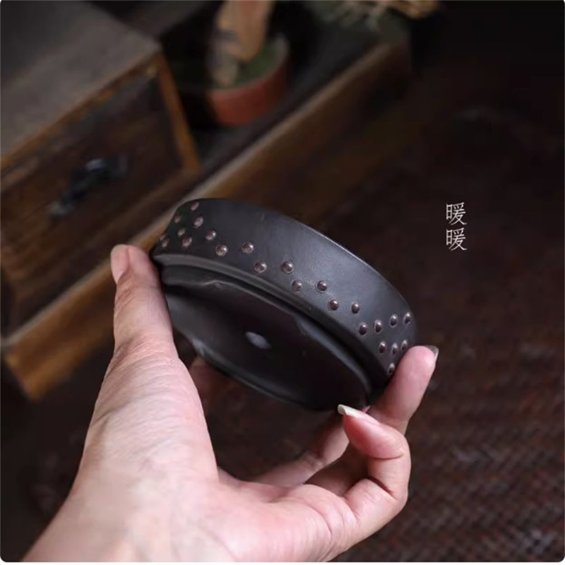 Ceramic Round Bonsai Pot, Drum - Bonsai Garden With Sand ulasan dan harga