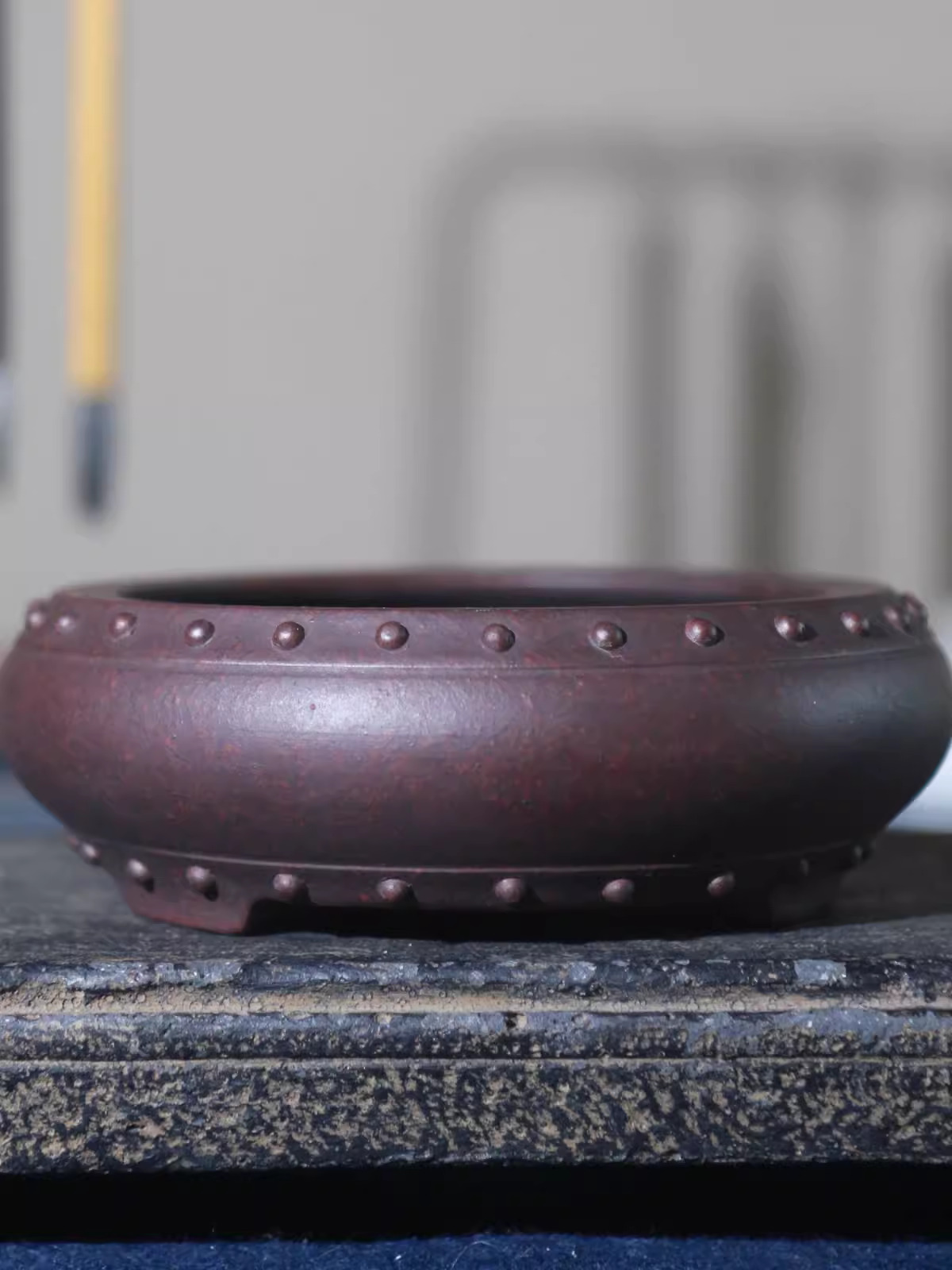 Ceramic Circle Bonsai Pot, Mad - Bonsai Garden With Sand ulasan dan harga
