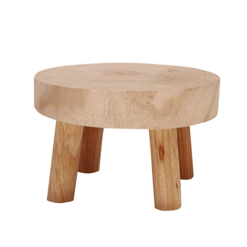 AS96-Mini Wooden Stool Display - Up Bonsai Garden ulasan dan harga