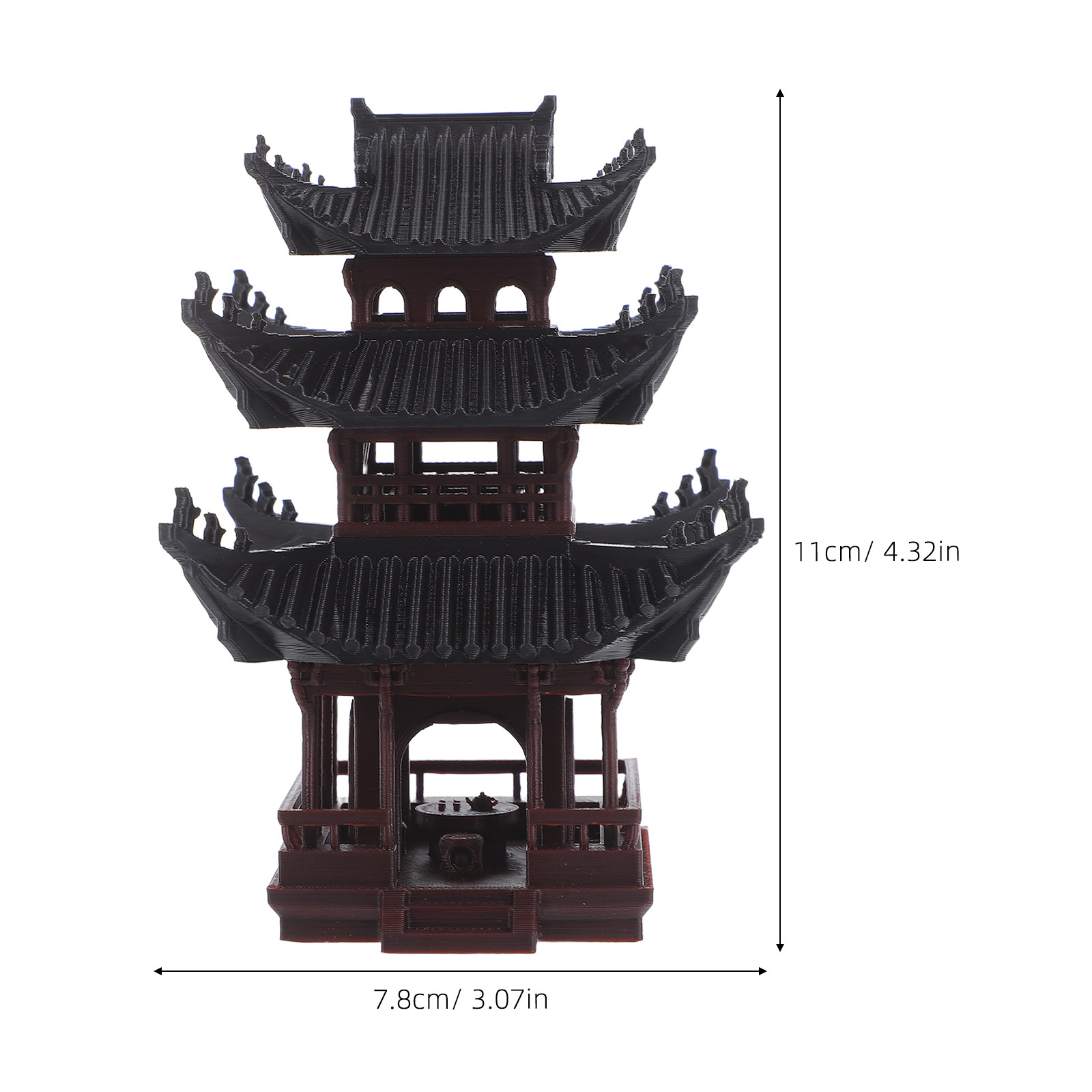 Mini Pavilion Statue Tiny Pavi - Bonsai Garden With Sand ulasan dan harga
