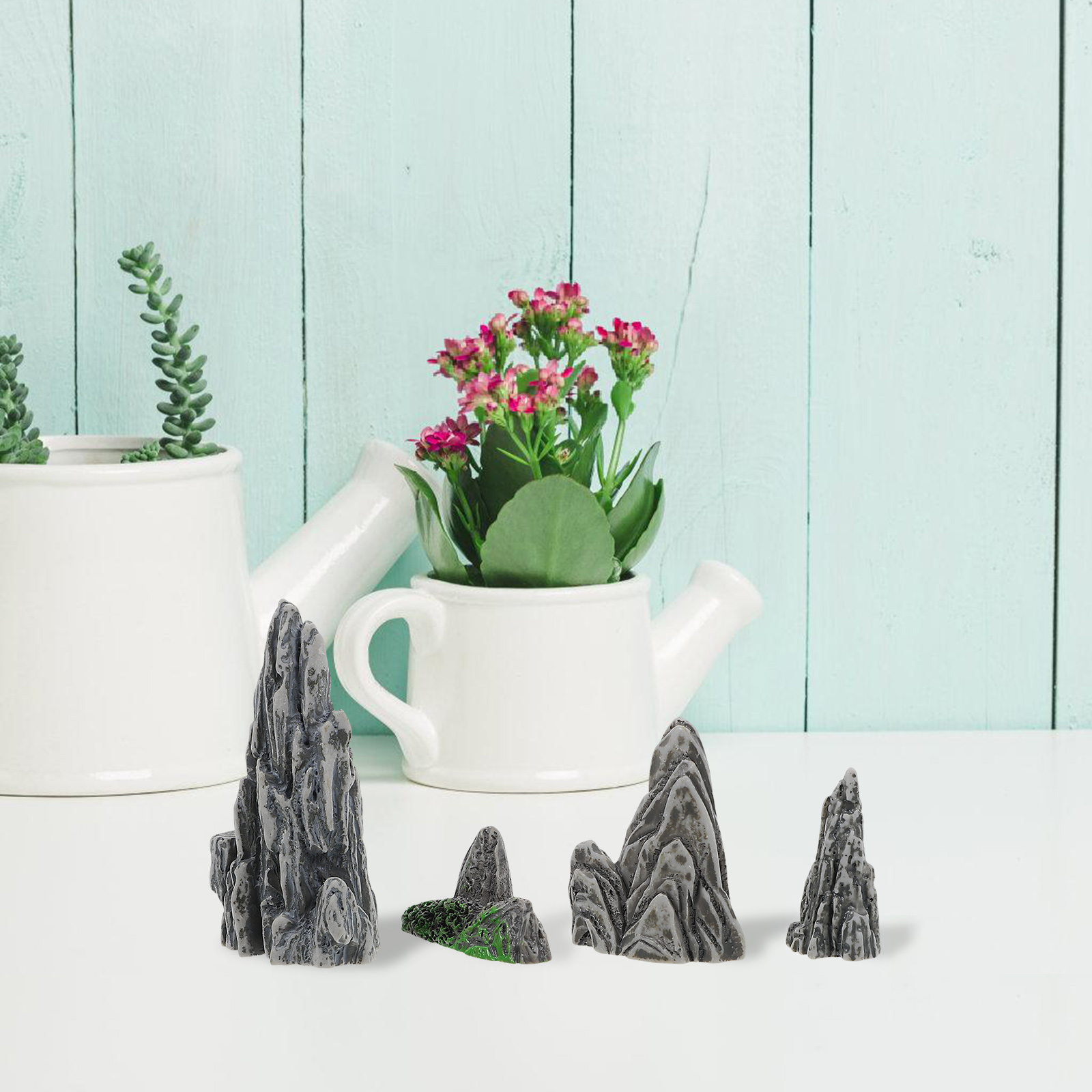 Miniature Rockery Bonsai Decor - Bonsai Garden With Sand ulasan dan harga