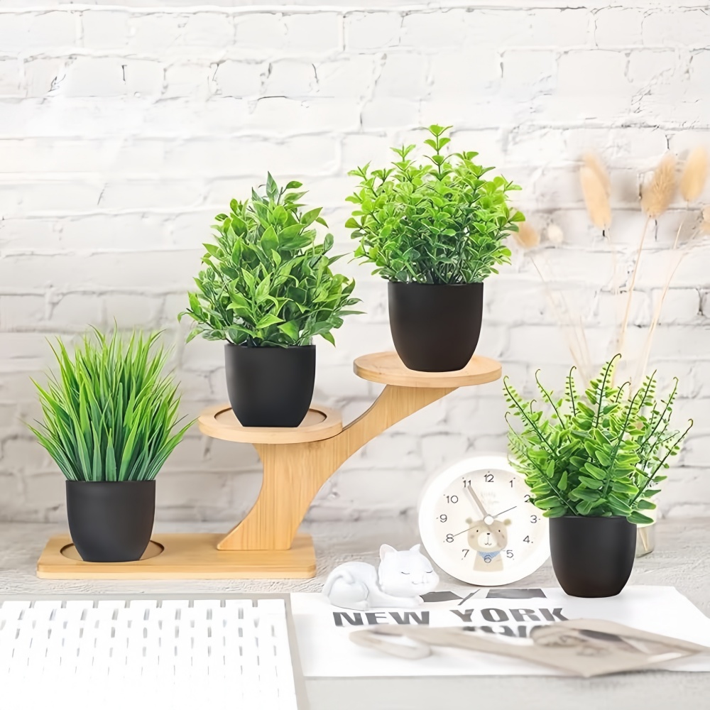 4pcs/set Mini Artificial Plant - Bonsai Garden For Home ulasan dan harga
