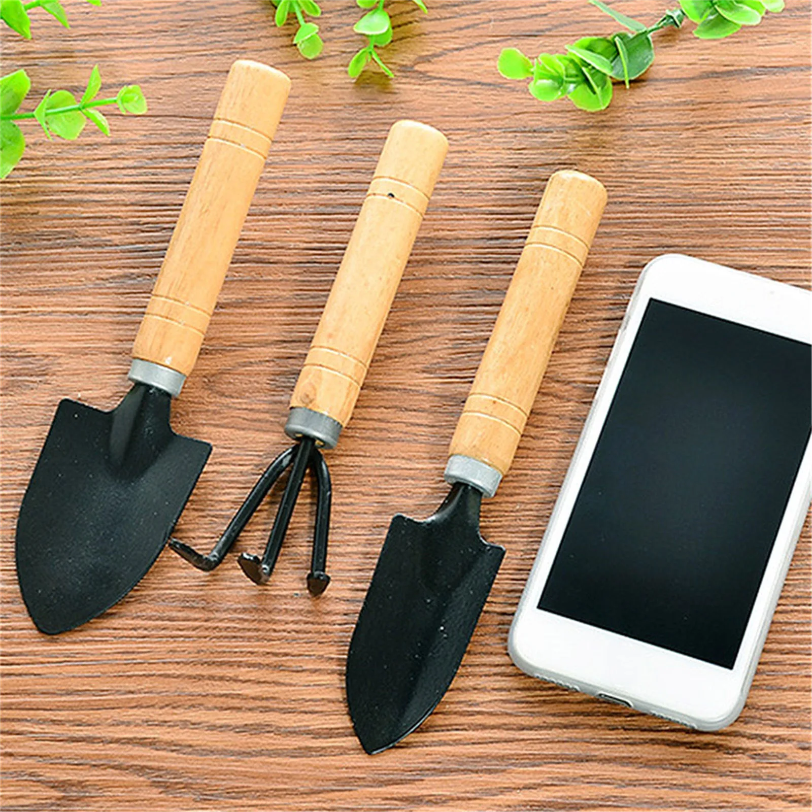 3-Piece Mini Garden Tools Set, - Bonsai Garden Rake ulasan dan harga