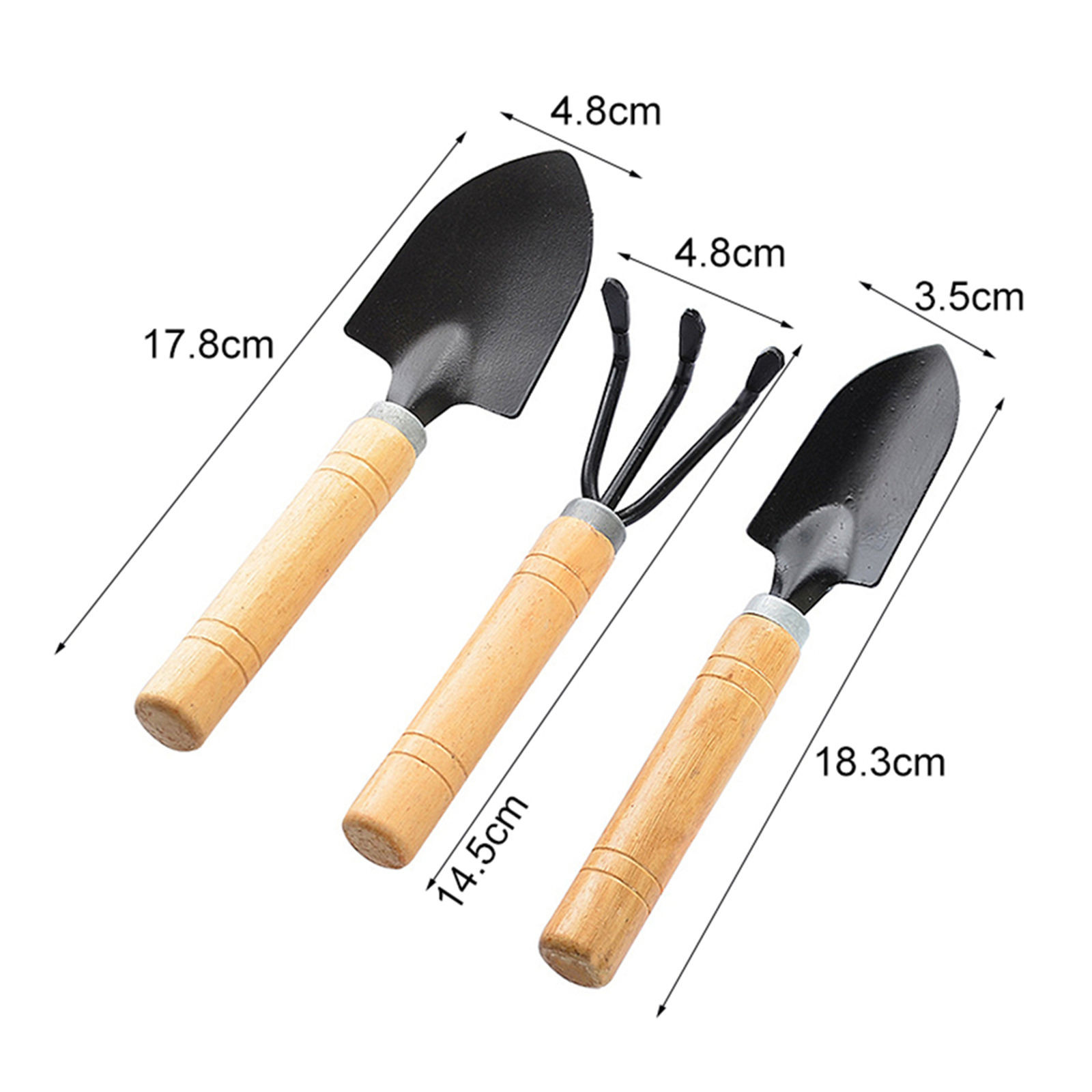 3-Piece Mini Garden Tools Set, - Bonsai Garden Rake ulasan dan harga