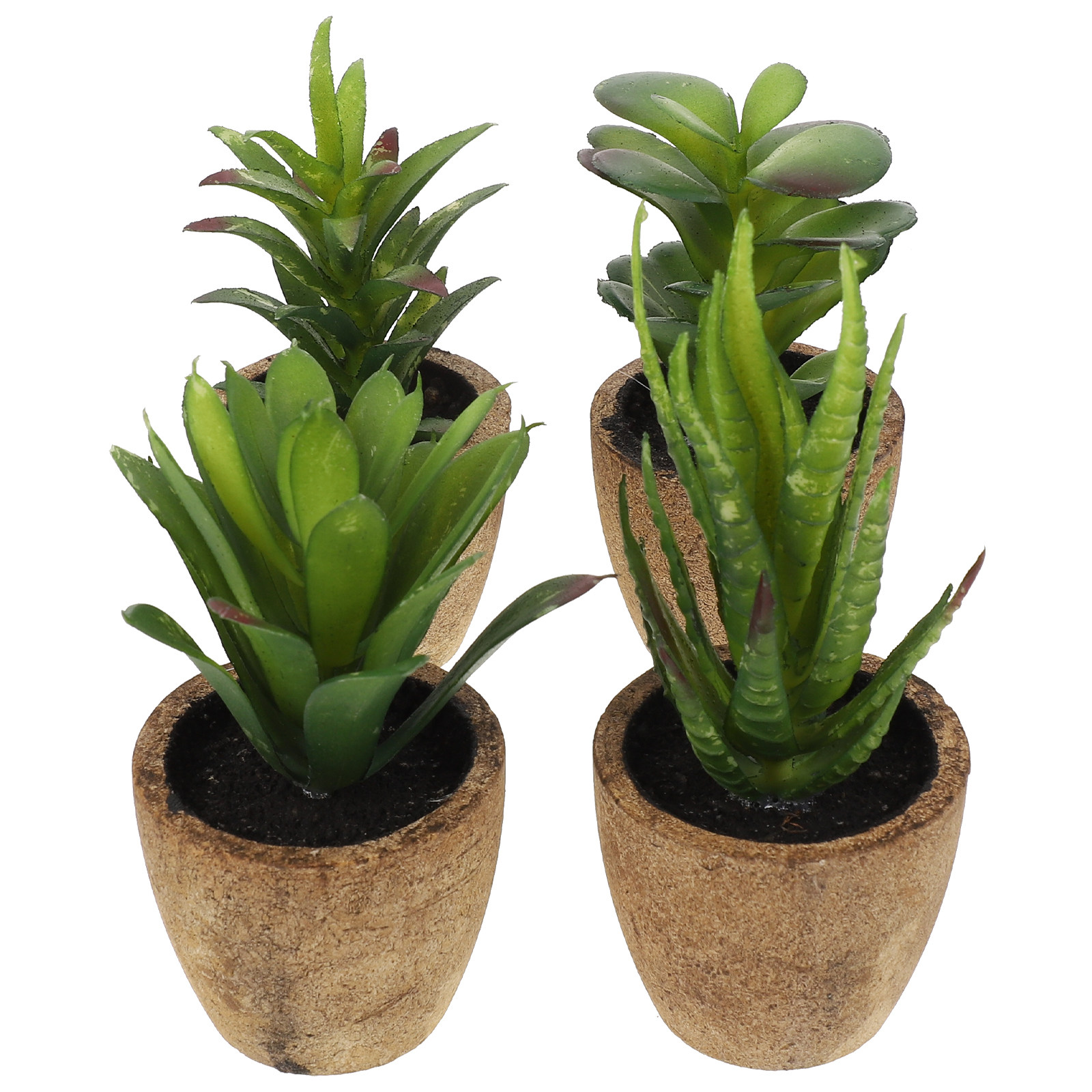 4Pcs Simulation Succulent Bons - Bonsai Garden Cafe ulasan dan harga