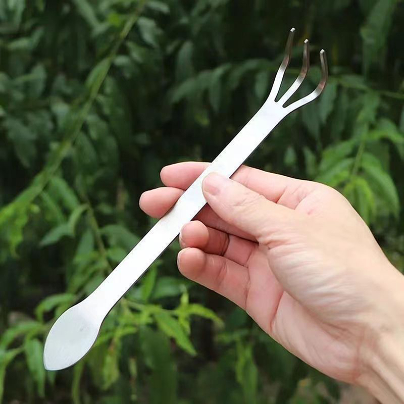 1Pc Stainless Steel Root Rake  - Bonsai Garden Rake ulasan dan harga