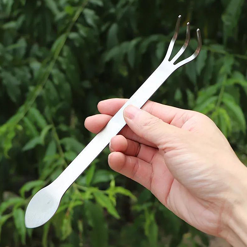 1Pc 3-Prong Loosen Soil Tool H - Bonsai Garden Rake ulasan dan harga