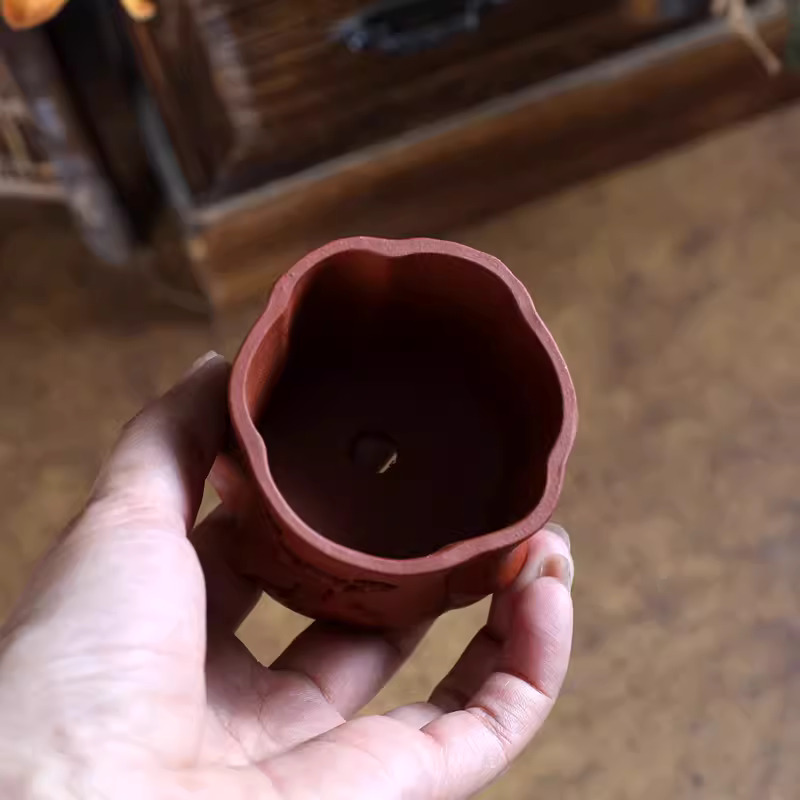 Purple Sand Bonsai Pot,Carved  - Bonsai Garden With Sand ulasan dan harga