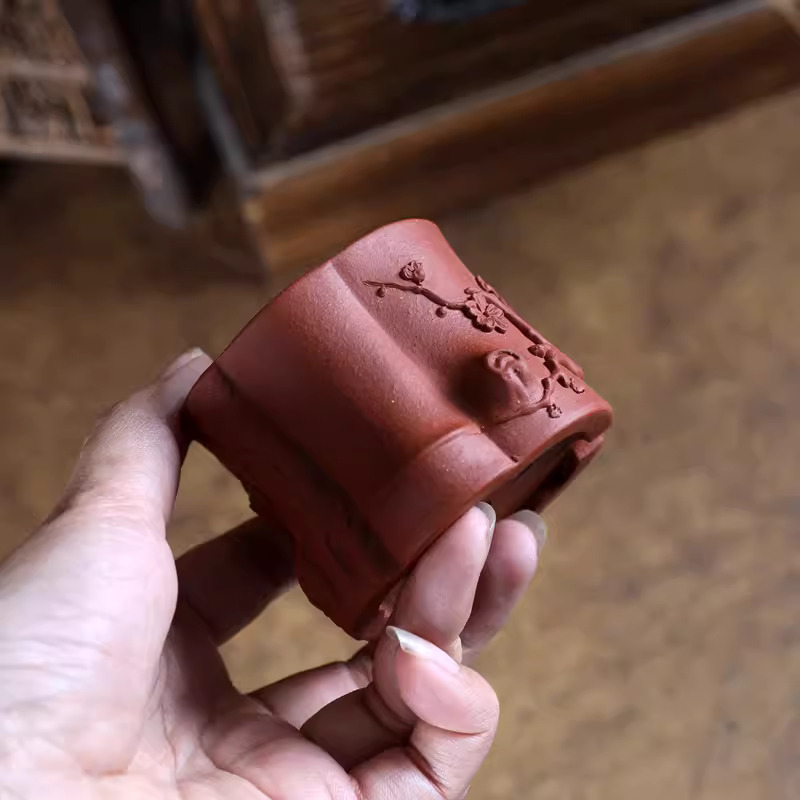 Purple Sand Bonsai Pot,Carved  - Bonsai Garden With Sand ulasan dan harga