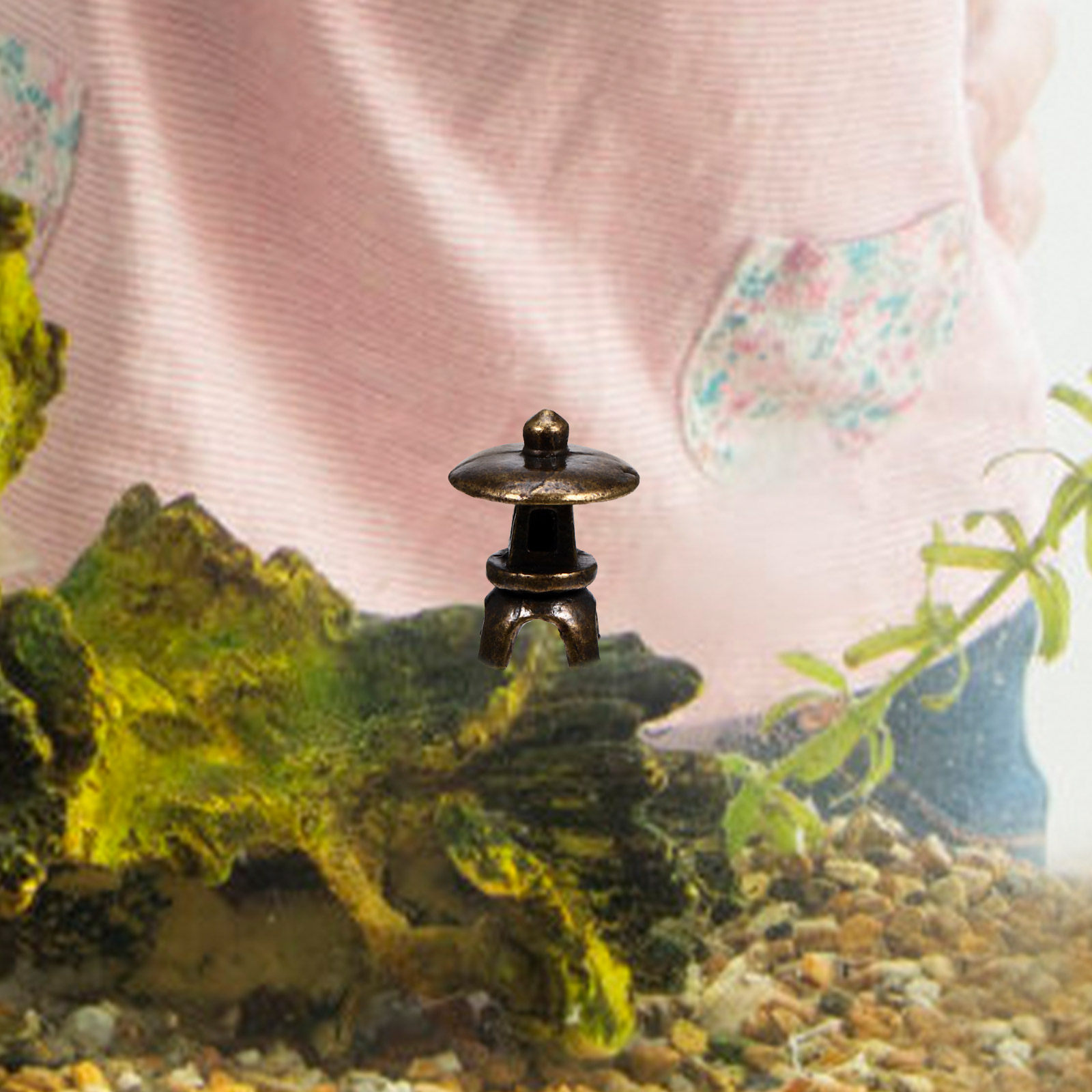 Miniature Japanese Pagoda Lant - Bonsai Garden With Sand ulasan dan harga
