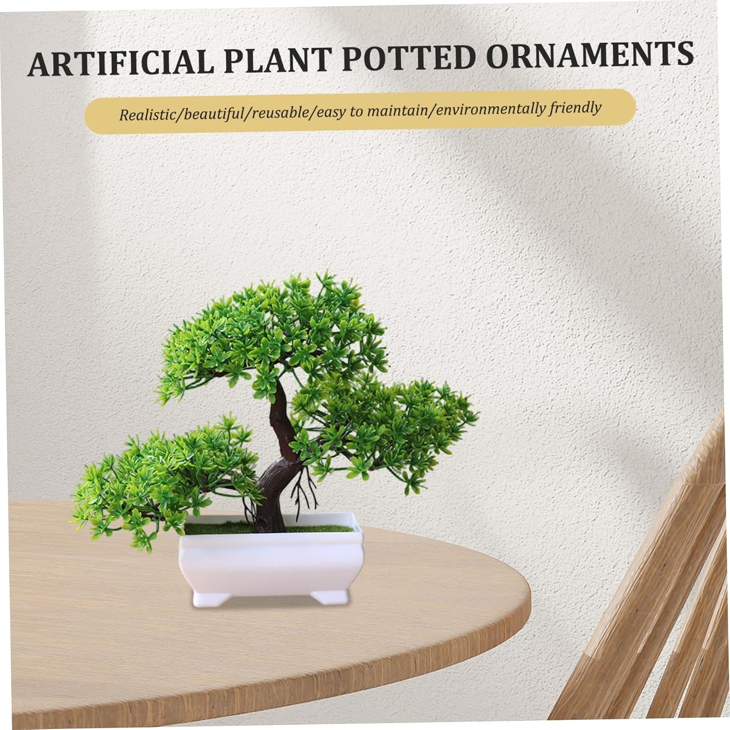 1/2Pcs Artificial Bonsai Tree  - Bonsai Garden For Home ulasan dan harga